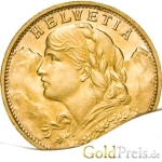 Vreneli Goldmünze 20 Franken