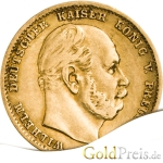 10 Mark Goldmünze Wilhelm I. 