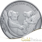 Australian Koala Silbermünze