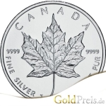 Maple Leaf Silbermünze 1 Unze