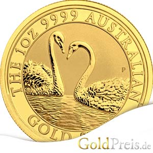 Australian Schwan / Swan Goldmünze