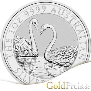 Australian / Schwan/Swan Silbermünze