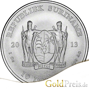 Suriname Dollar Silber
