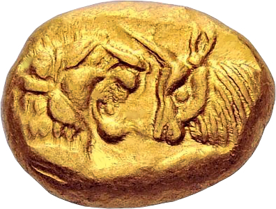 Lydischer Goldstater aus der Zeit von König Kroisos