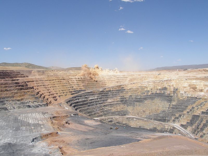Goldtagebau in Nevada, USA