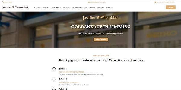 Juwelier Wagenblast Screenshot