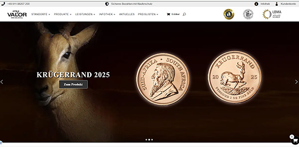 myVALOR - ZIEMANN VALOR GmbH Screenshot