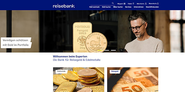 Reisebank Screenshot